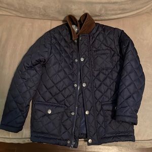 Crown & Ivy Boys Navy Blue Quilted Jacket